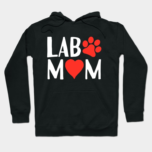 Lab Mom Love Labrador Dog Hoodie by Tesszero